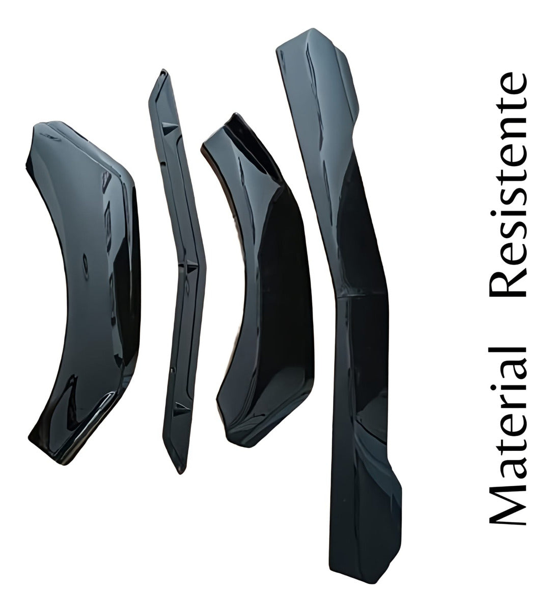 Lip Delantero 4pz Universal Negro Deportivo Faldon Spoiler