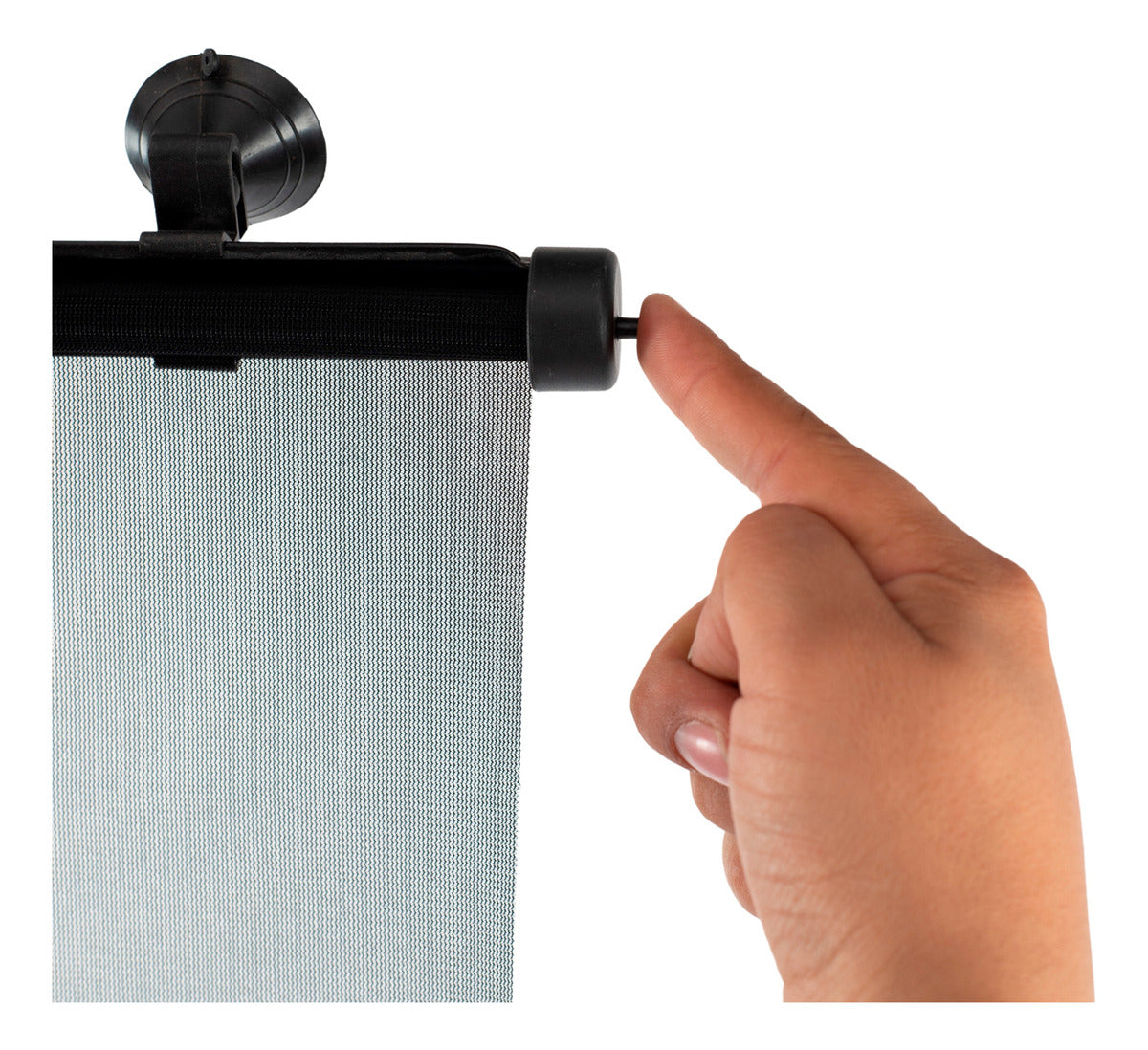 2 Parasol Retráctil Enrollable Lateral 40x45 Cms Negro