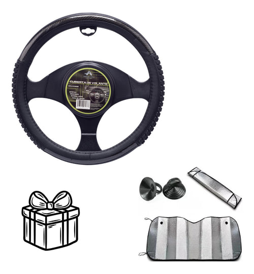 Funda Cubre Volante Auto Tipo Piel Deportivo Universal+regal