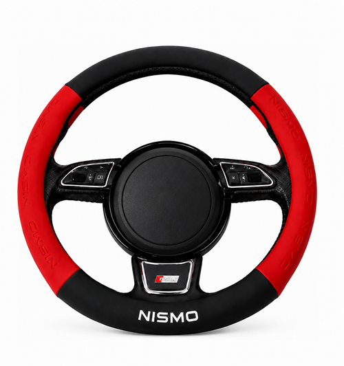 Cubre Volante de piel Nismo Rojo Deportivo Universal Funda