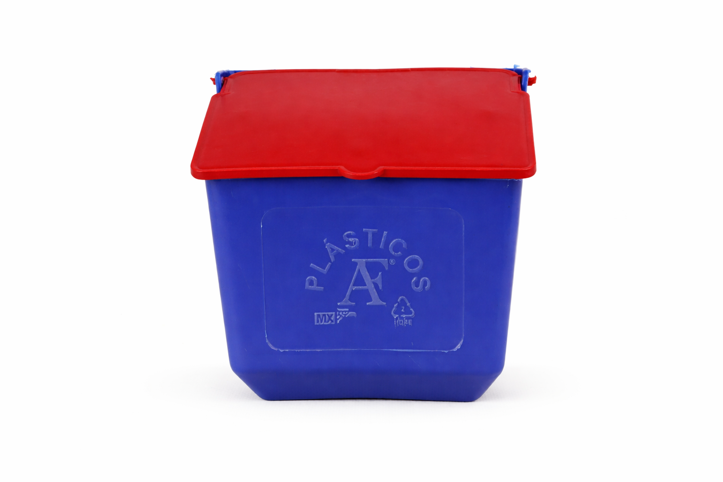 10 Comederos Cuadrados Azul Tapa Roja 300g Gallos