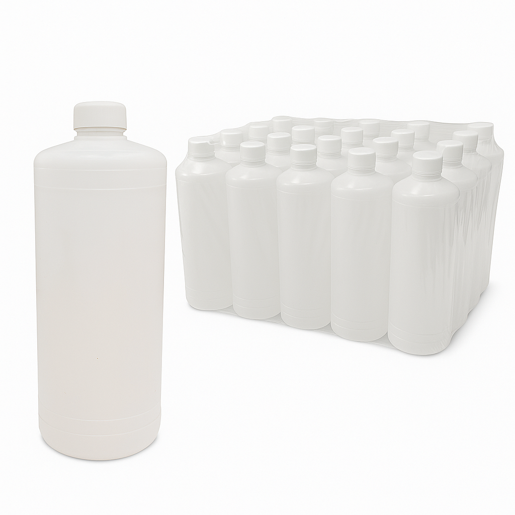 100 Botellas Envase De Plástico 1 Litro Alcoholera Rosca 28