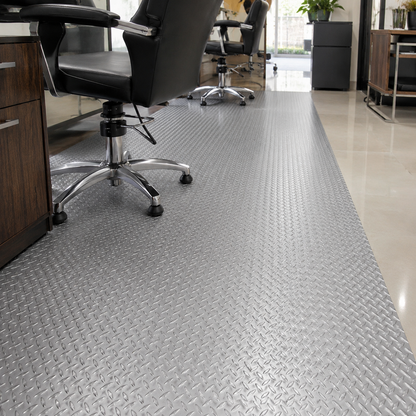 Tapete PVC Antiderrapante 1.20x3m Multiusos Auto PLATA