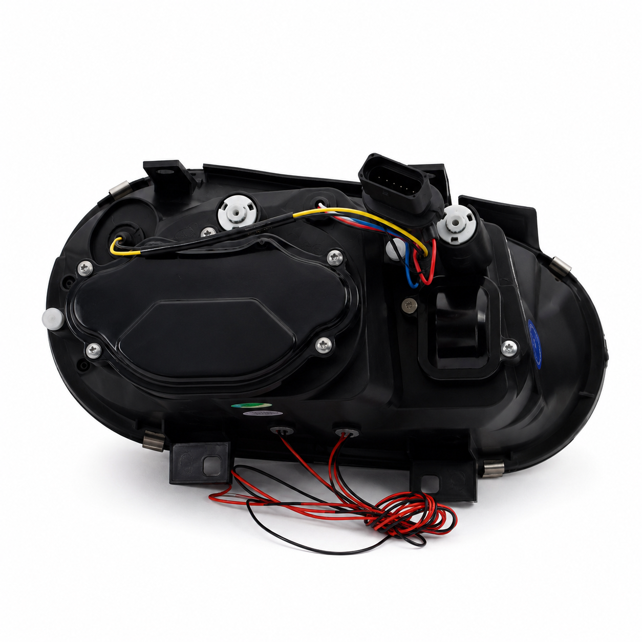 Faros Deportivos Golf IV Mk4 1998-2002 Led Par CROMO-AZUL