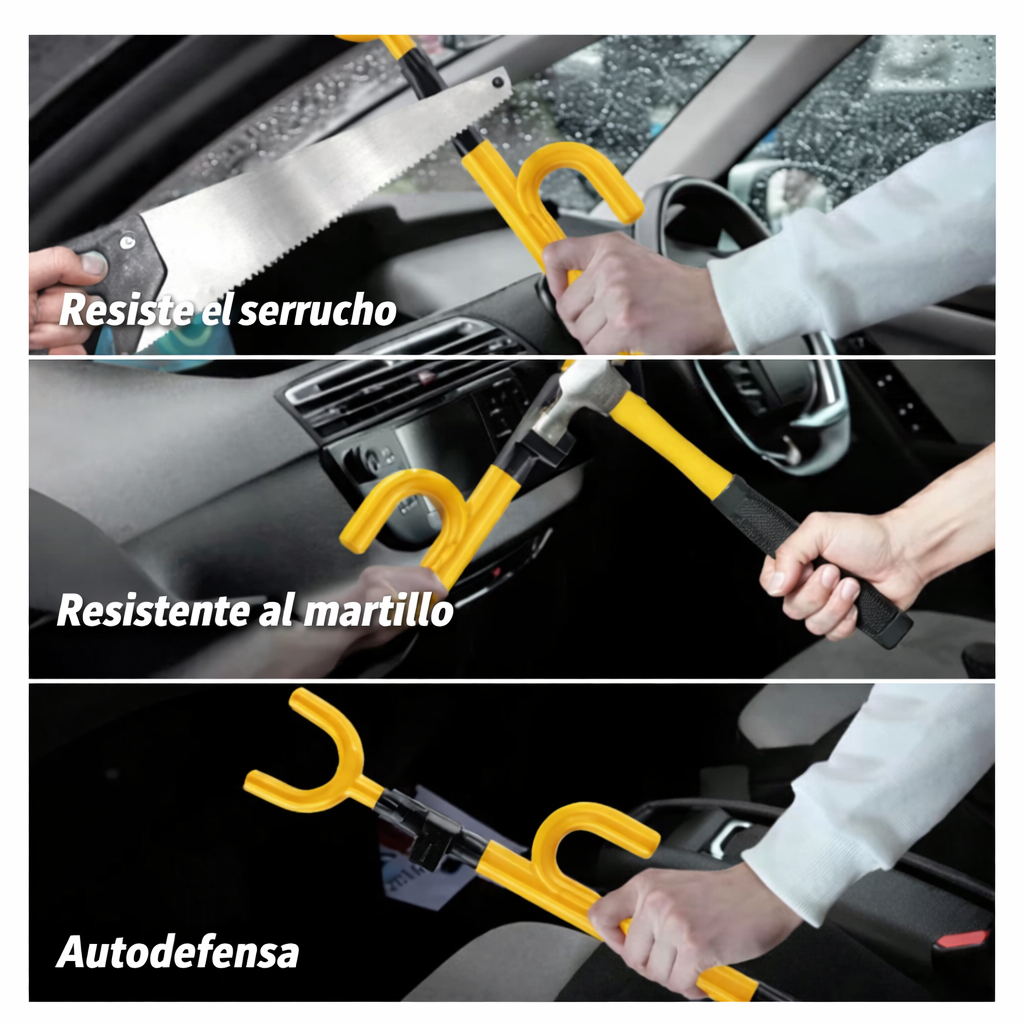 Candado Bastón Seguridad  Doble Gancho Tipo Hook Amarillo