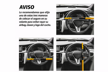 Candado Bastón Seguridad  Doble Gancho Tipo Hook Amarillo