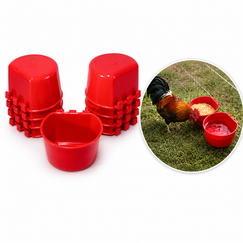 Comedero Para Gallo 1 Litro 100 Pz