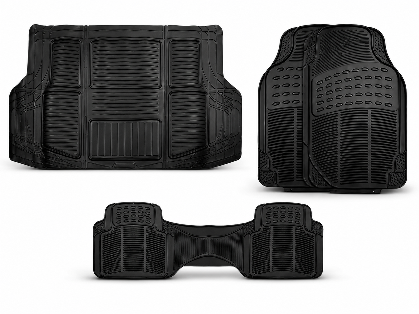 Tapete Proteck + Tapete Cajuela Cargo Universales Negro