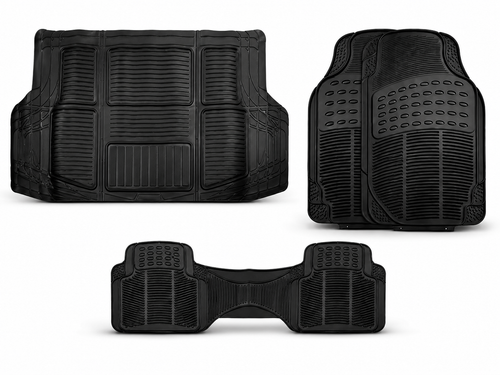 Tapete Proteck + Tapete Cajuela Cargo Universales Negro