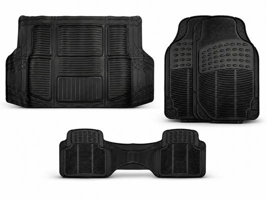 Tapete Proteck + Tapete Cajuela Cargo Universales Negro