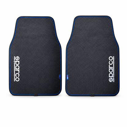 Juego 2 Tapetes Sparco Delanteros Tipo Fibra Carbon Premium