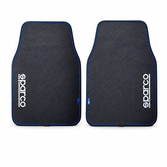 Juego 2 Tapetes Sparco Delanteros Tipo Fibra Carbon Premium