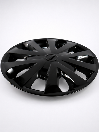 4 Tapones Polvera Rin 15 Deportivo Negro Tipo Versa