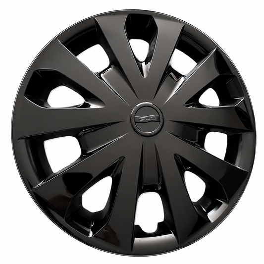 4 Tapones Polvera Rin 15 Deportivo Negro Tipo Versa