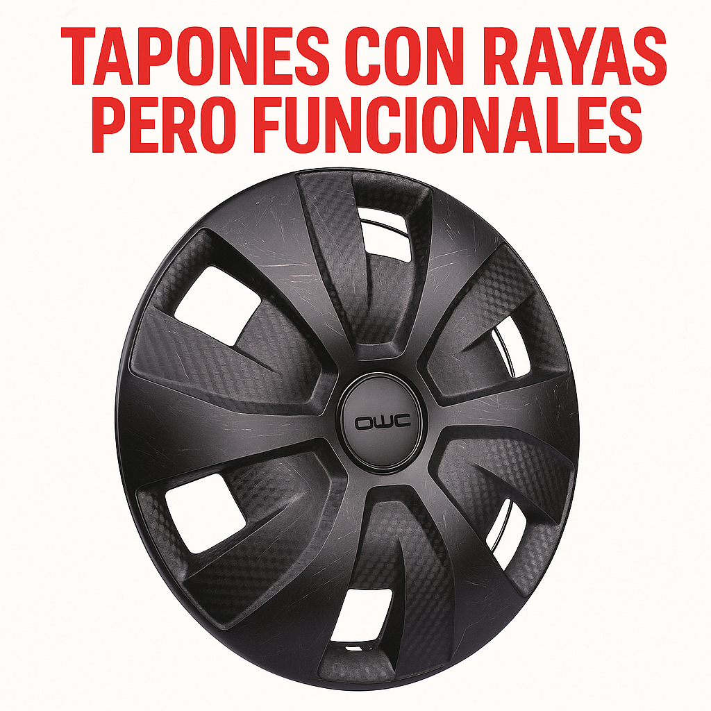 1 Tapón Polvera Negro Matte Rin 14 Con Defecto