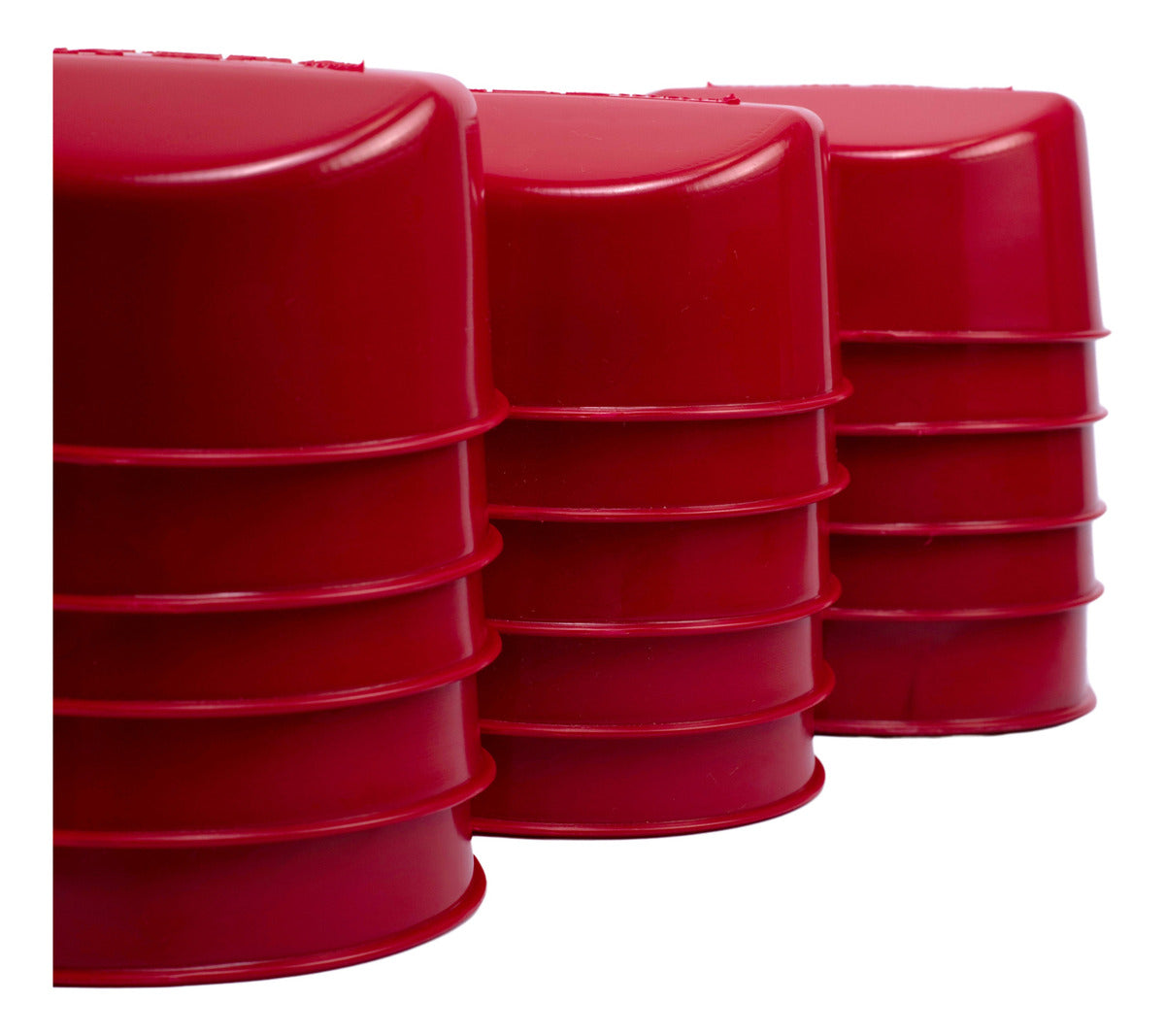 Comedero Media Luna Para Gallo O Ave Rojo 20 Pz Más 3 Regalo