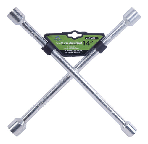 Llave De Cruz 14   Cromada Universal Llanta Auto/camioneta