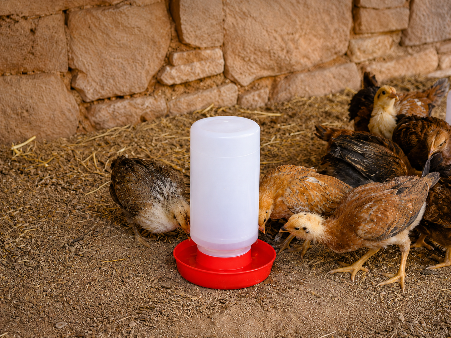 Bebedero Para Pollo O Pajaro1 Litro  10 Piezas