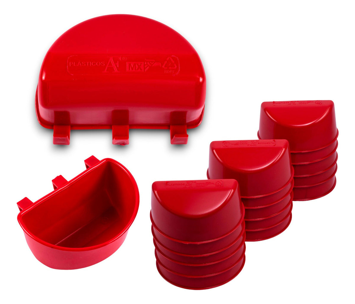 Comedero Para Gallo Media Luna 100 Bebedero Colibrí Pájaro