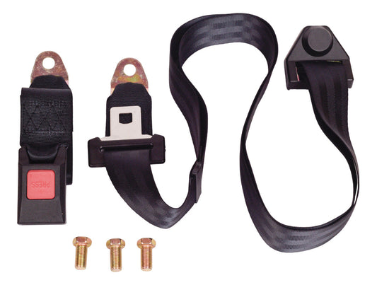 Cinturón De Seguridad Aw Negro Universal De 3 Puntos Viaje