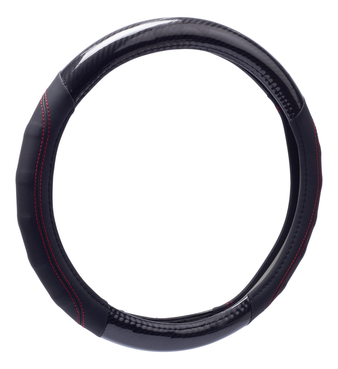 Funda Cubre Volante Fibra Carbono Universal 38cm Negro Auto