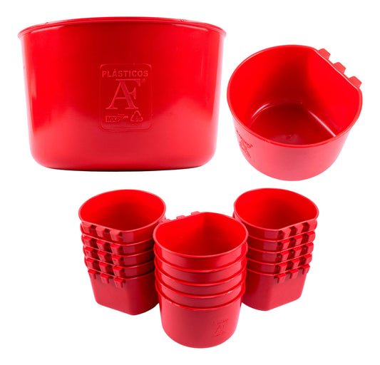 Comedero Para Gallo 1 Litro 100 Pz