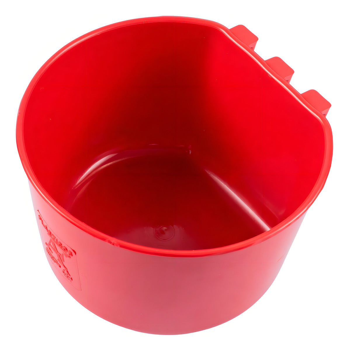 1 Bebedero Comedero Jaula 1.2 L Gallos Redondo Color Rojo