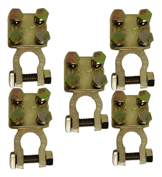 Terminal De 4 Tornillos Reforzada Para Auto/ Camión 5 Piezas