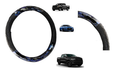 Funda Volante Camuflaje Azul/gris /negro