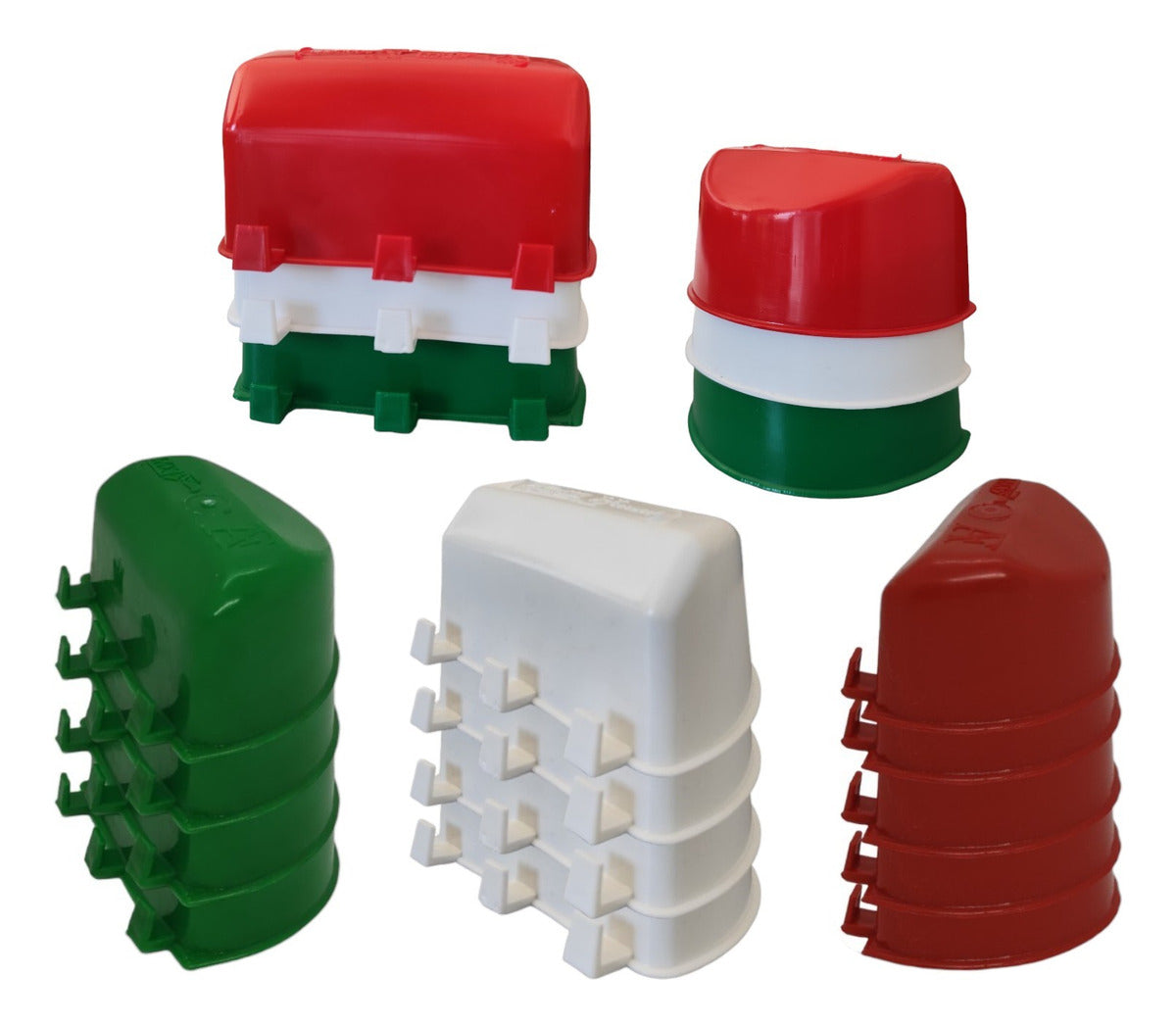 Comedero Bebedero Para Gallo Media Luna Tricolor 90 Psz