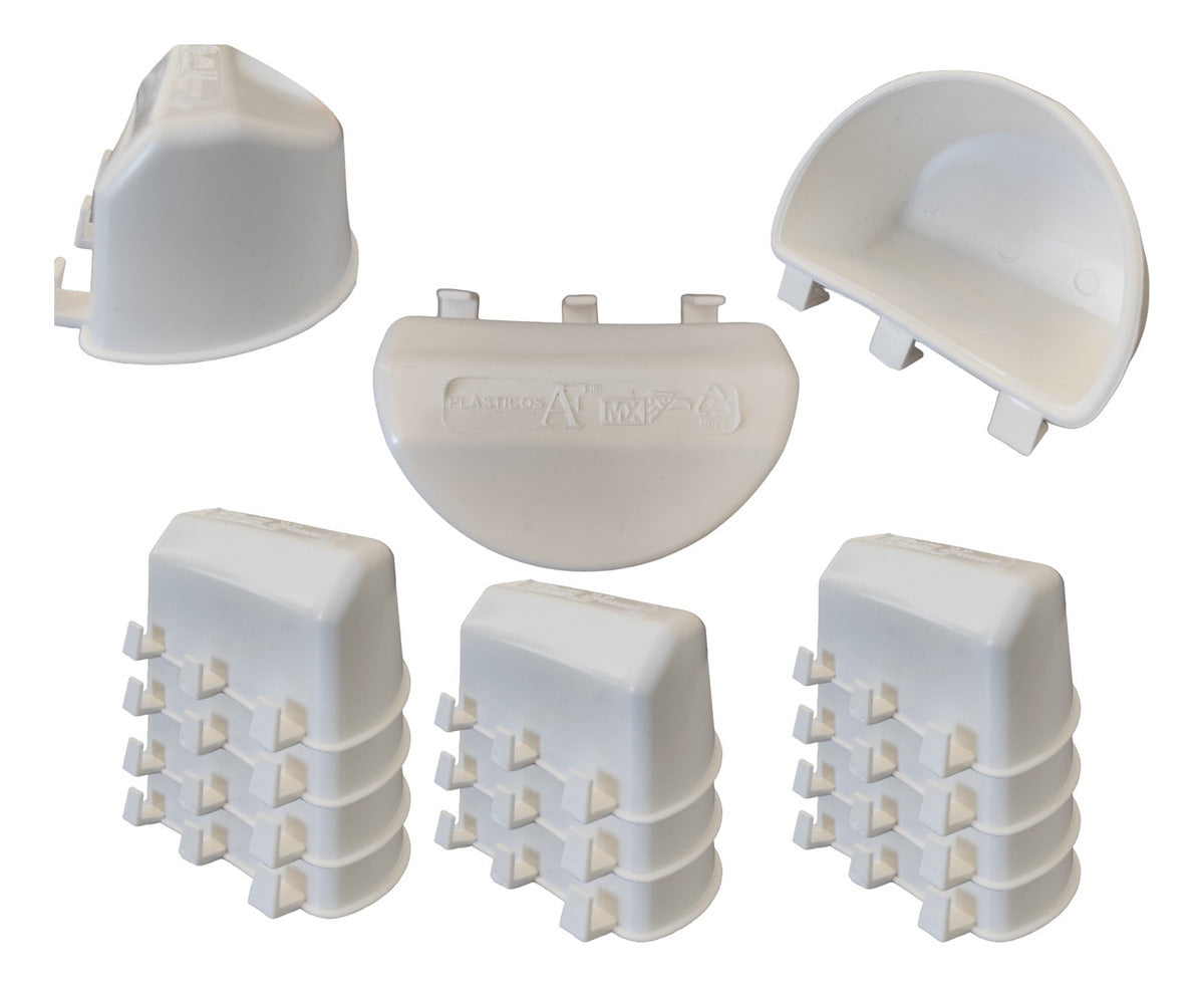 Comedero Bebedero Para Gallo Media Luna Tricolor 90 Psz