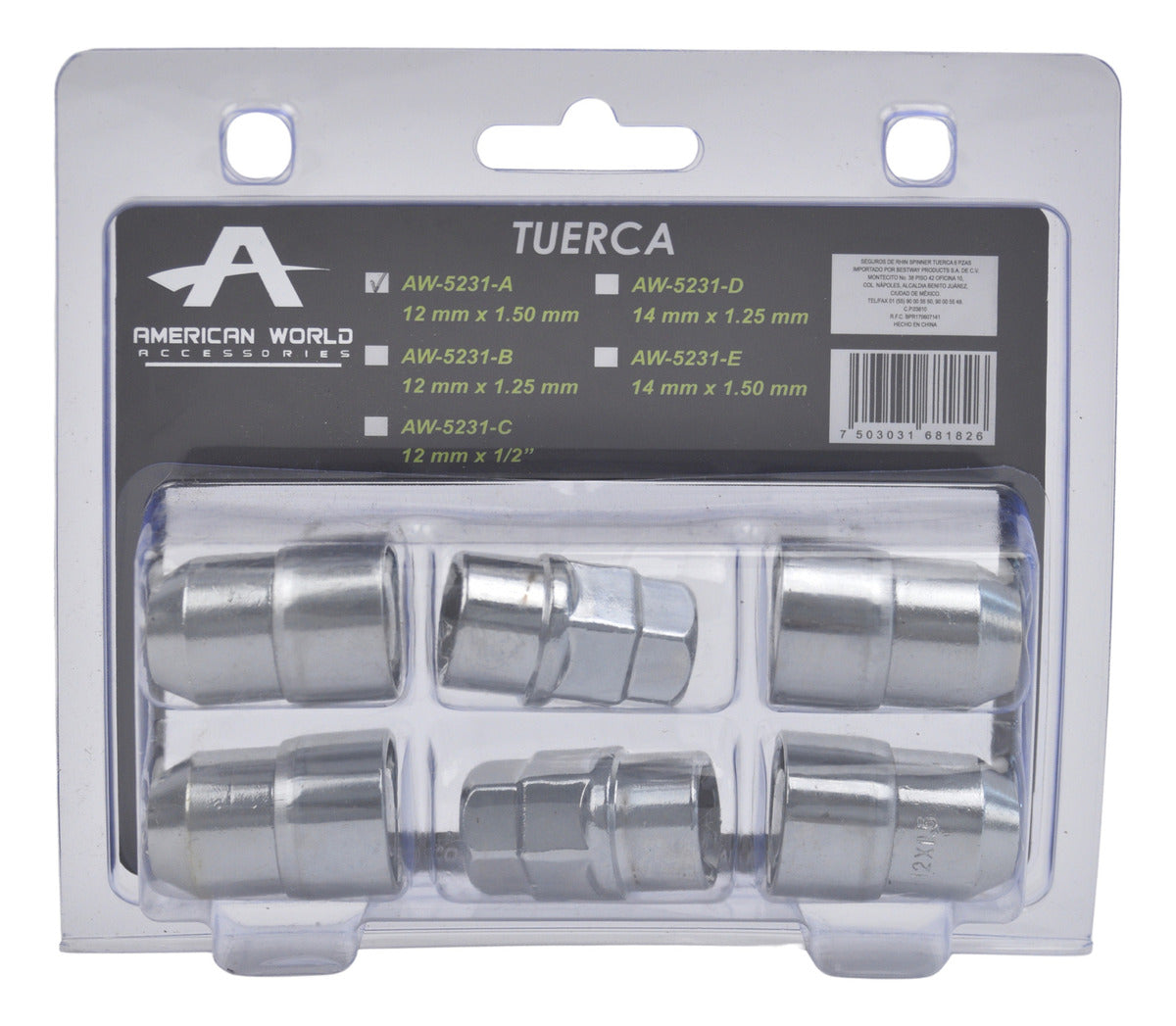 Seguro De Rin 12*1.5 Birlos 2 Llaves Auto Camioneta Llanta