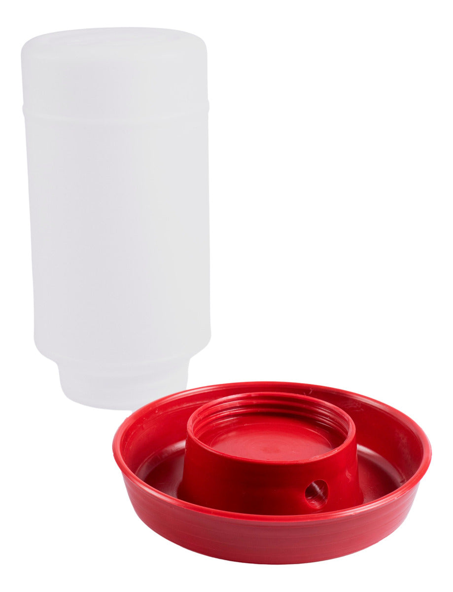 5 Bebedero Pollos Codorniz Gallinas Aves 1 Litro