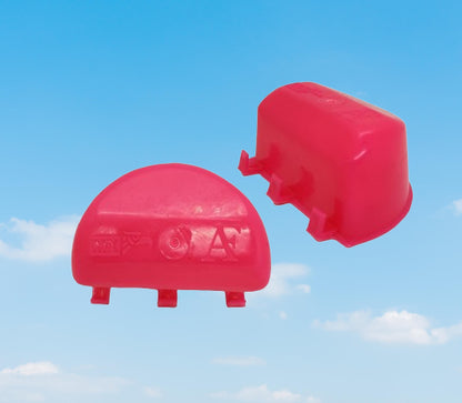 Comedero Bebedero Para Gallo Media Luna 60 Pzs Rosa