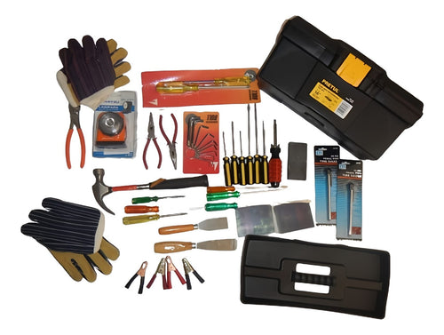 Kit De Herramientas Martillo Desarmadores Pinzas Espátulas