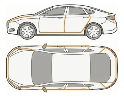 Moldura Protectora Puerta Auto/camioneta Cromo 5 Mts