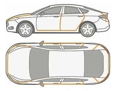 Moldura Protectora Puerta Auto/camioneta Cromo 5 Mts