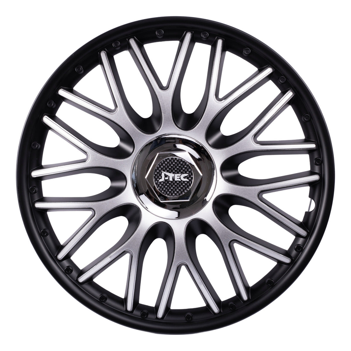4 Tapón Lujo Negro Plata Diseño Orden Para Rin 14 Deportivo