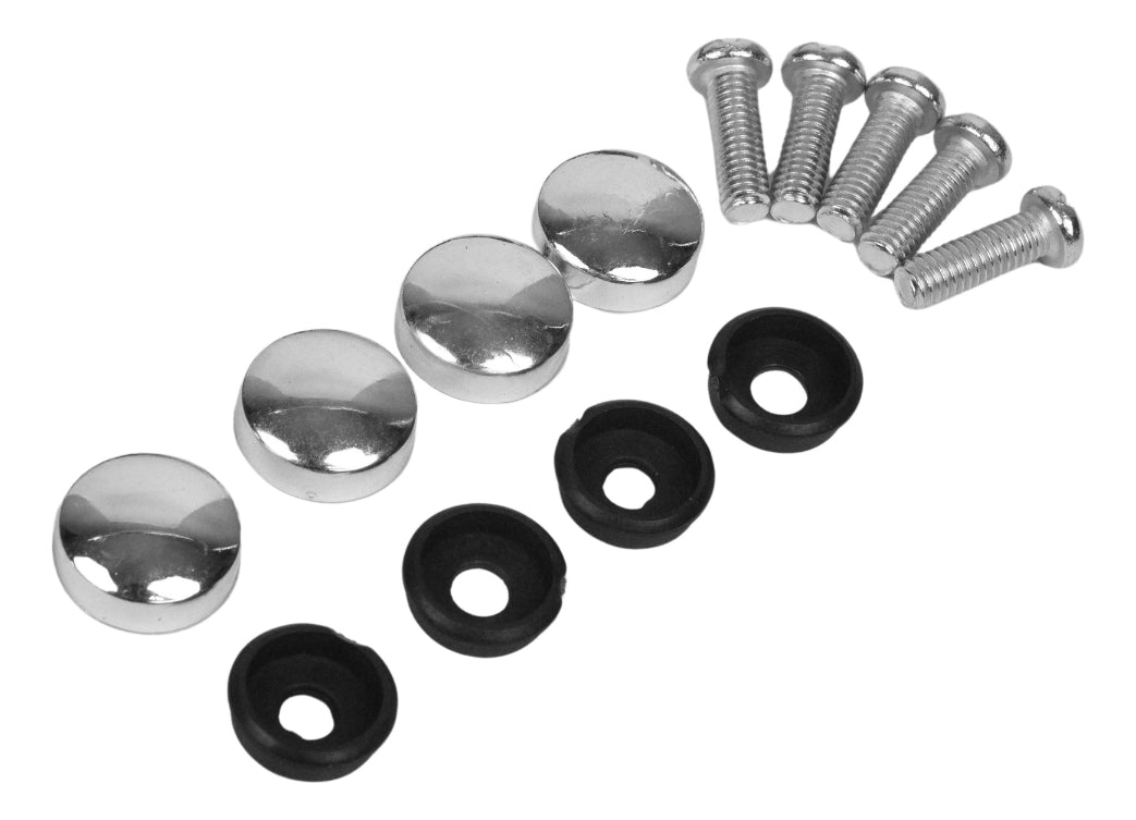 2 Pz Porta Placas Metalica Fibra Carbon Con Mica Cubre Placa