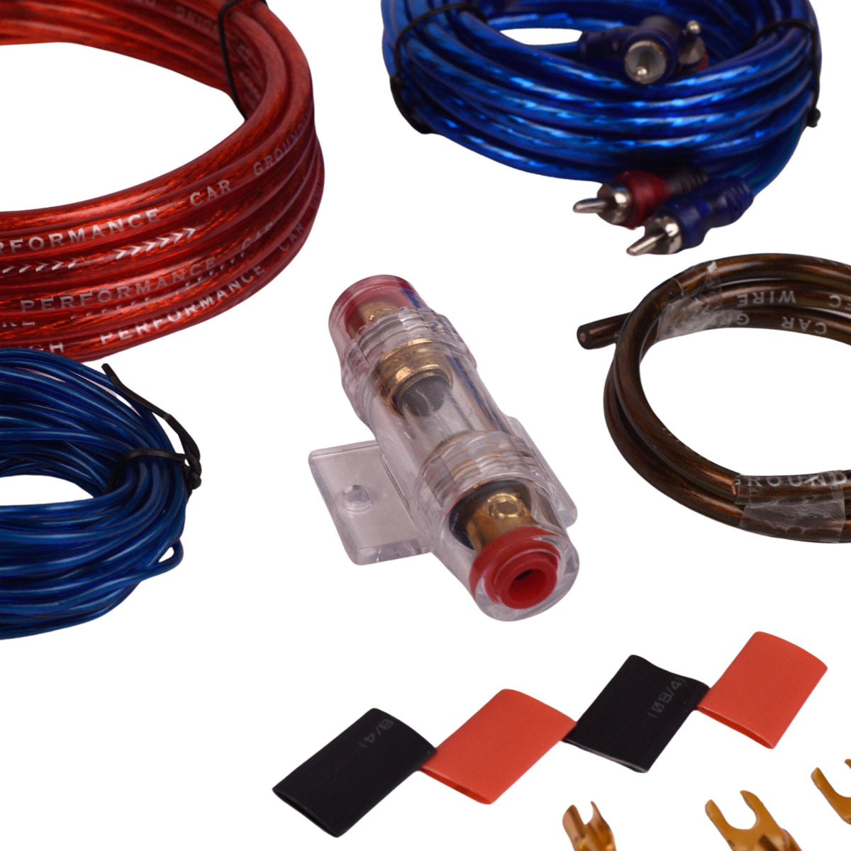 Kit Instalación Cable Rca Amplificador Audio Auto 10ga