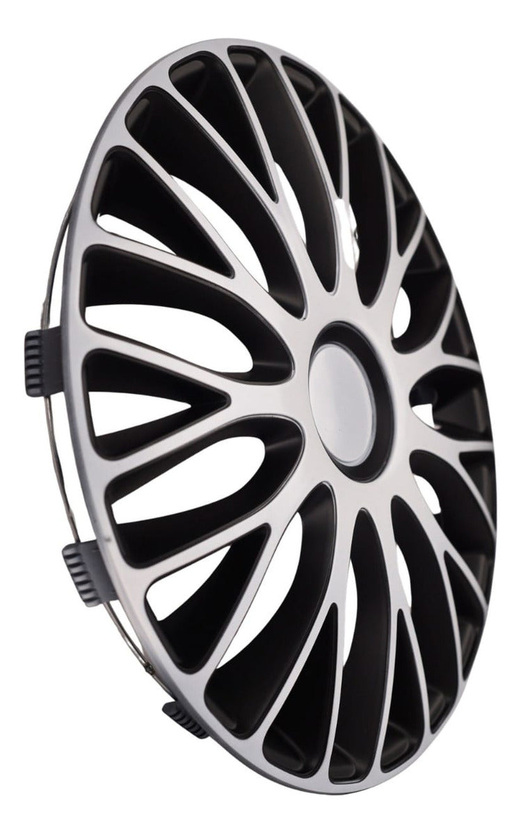 4 Tapones Lujo Europeos Mugello Blanco Negro Rin 13 Deportiv