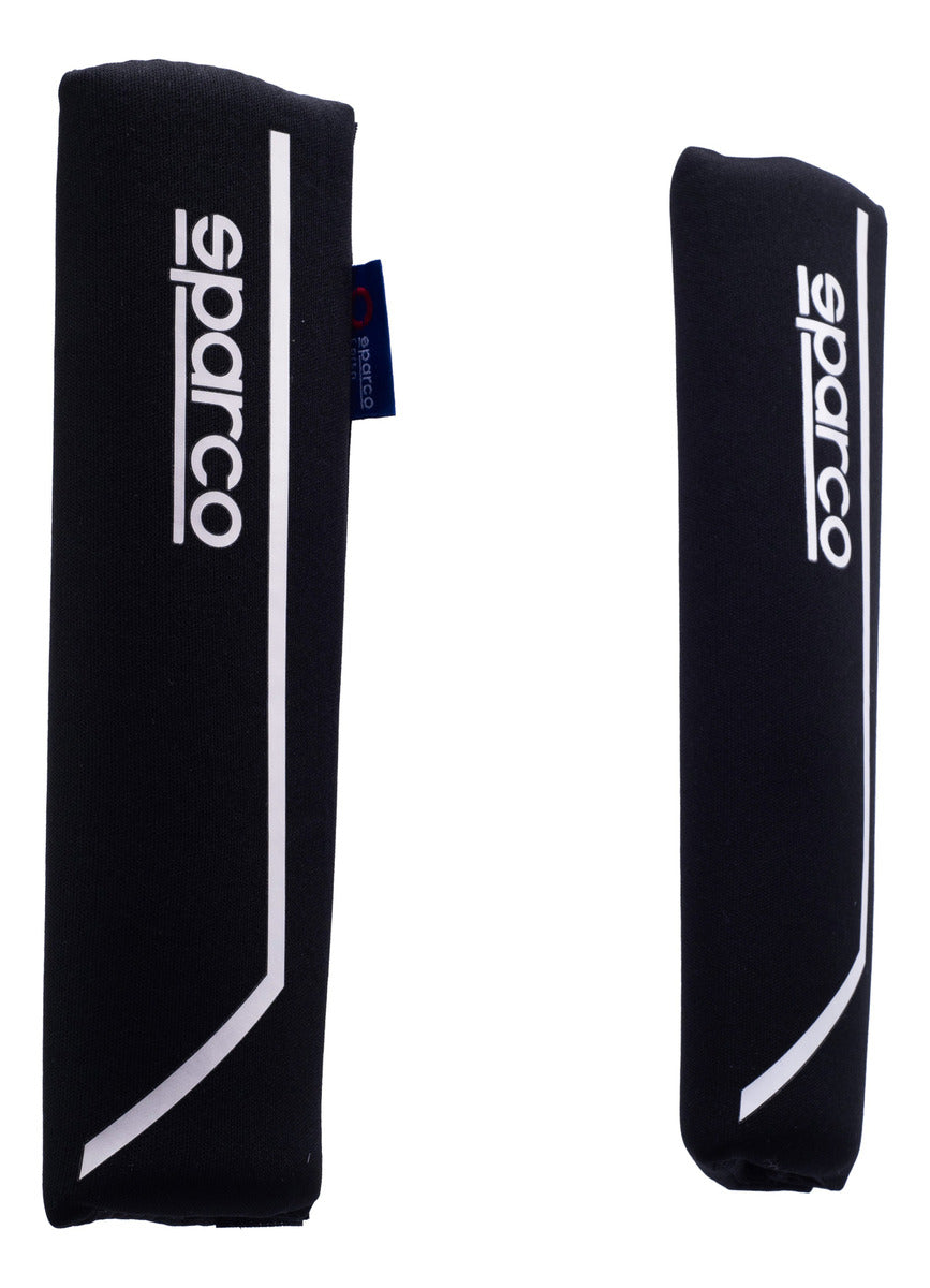 Cubrevolante Y Hombreras Sparco Negro Antiderrapante Cuero