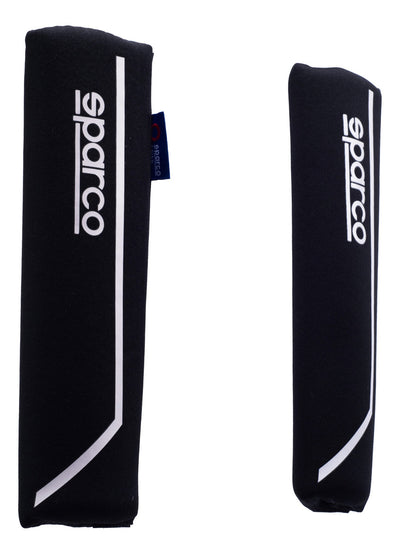 Cubrevolante Y Hombreras Sparco Negro Antiderrapante Cuero