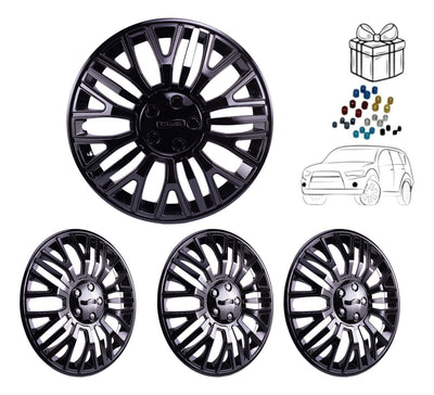 4 Tapon Polvera Deportivo Legara Negro Rin 15 Tipo Original