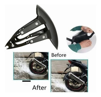 Salpicadera Lodera Y Tira Led Moto Base Metal