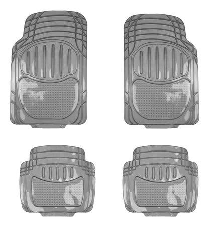 Tapate Uso Rudo Alfombra Ultra Clear Humo 4 Pzs