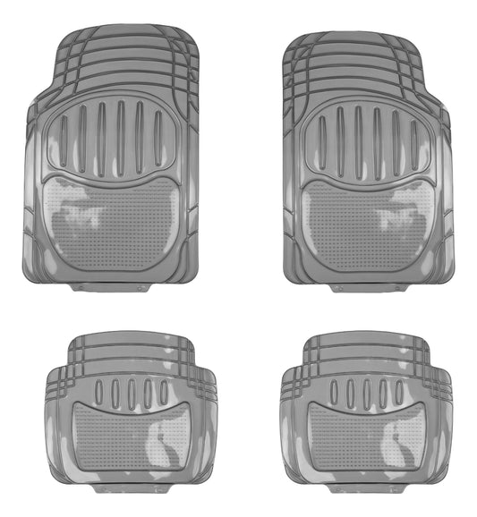 Tapate Uso Rudo Alfombra Ultra Clear Humo 4 Pzs