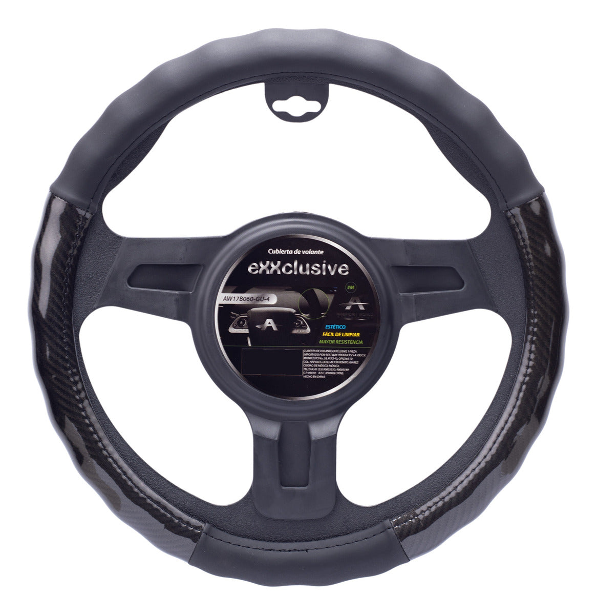 Funda Volante Fibra Carbono Auto Bmw Nissan Audi Vw Subaru