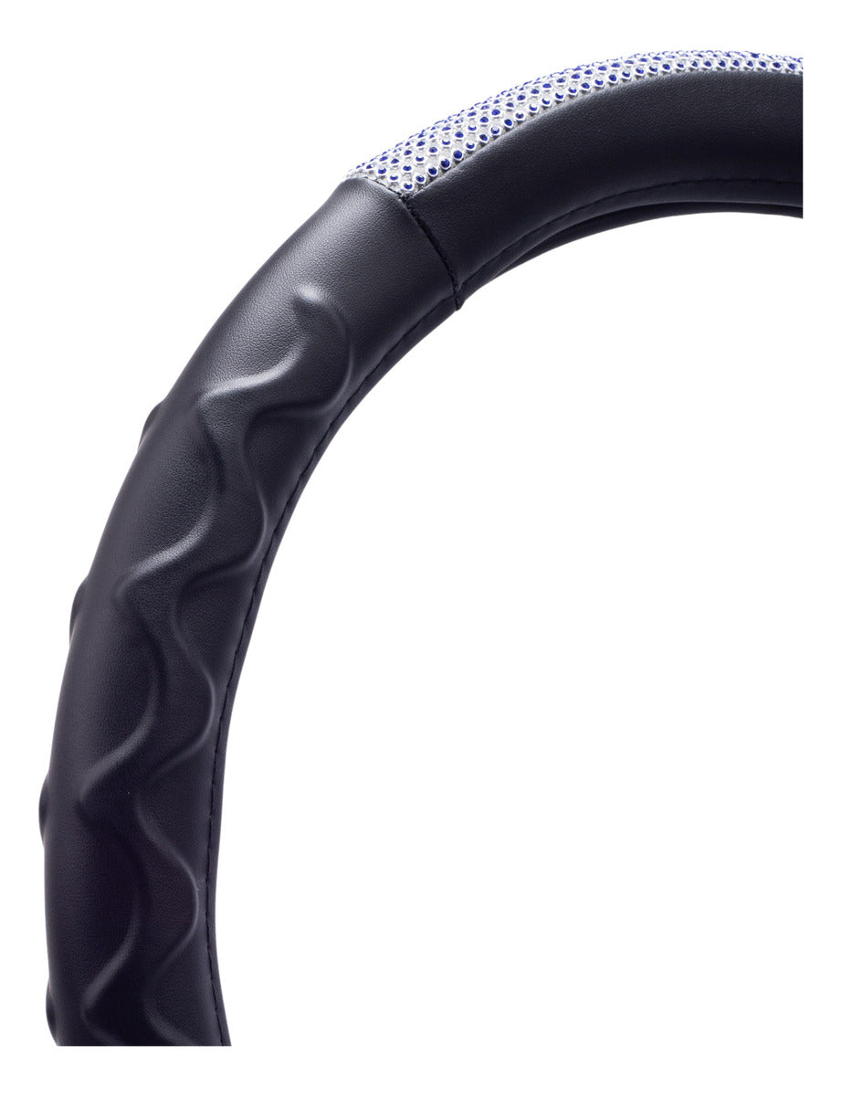 Funda Cubrevolante Diamante Azul Bling Línea Premium