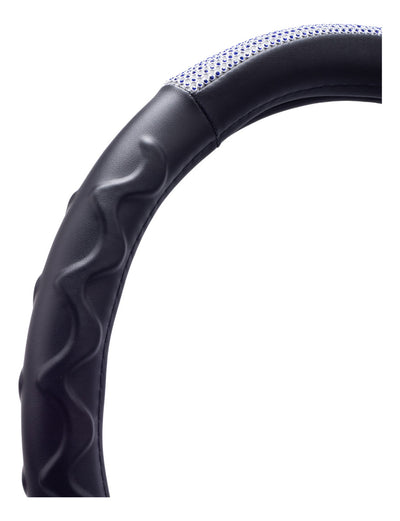 Funda Cubrevolante Diamante Azul Bling Línea Premium